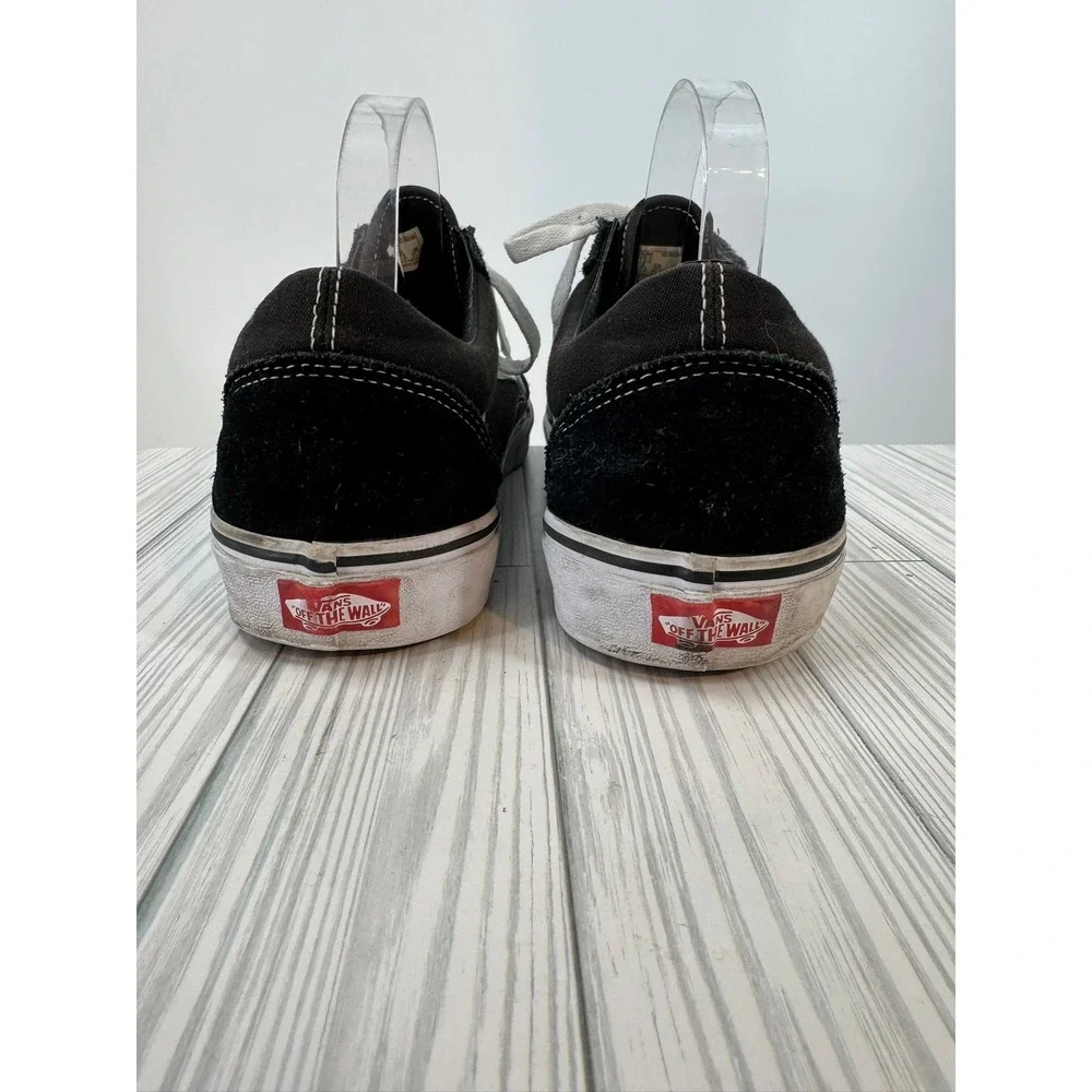 Vans Old Skool Black White‎ Suede Canvas Skate Shoes Low Top Sneakers Men's 13